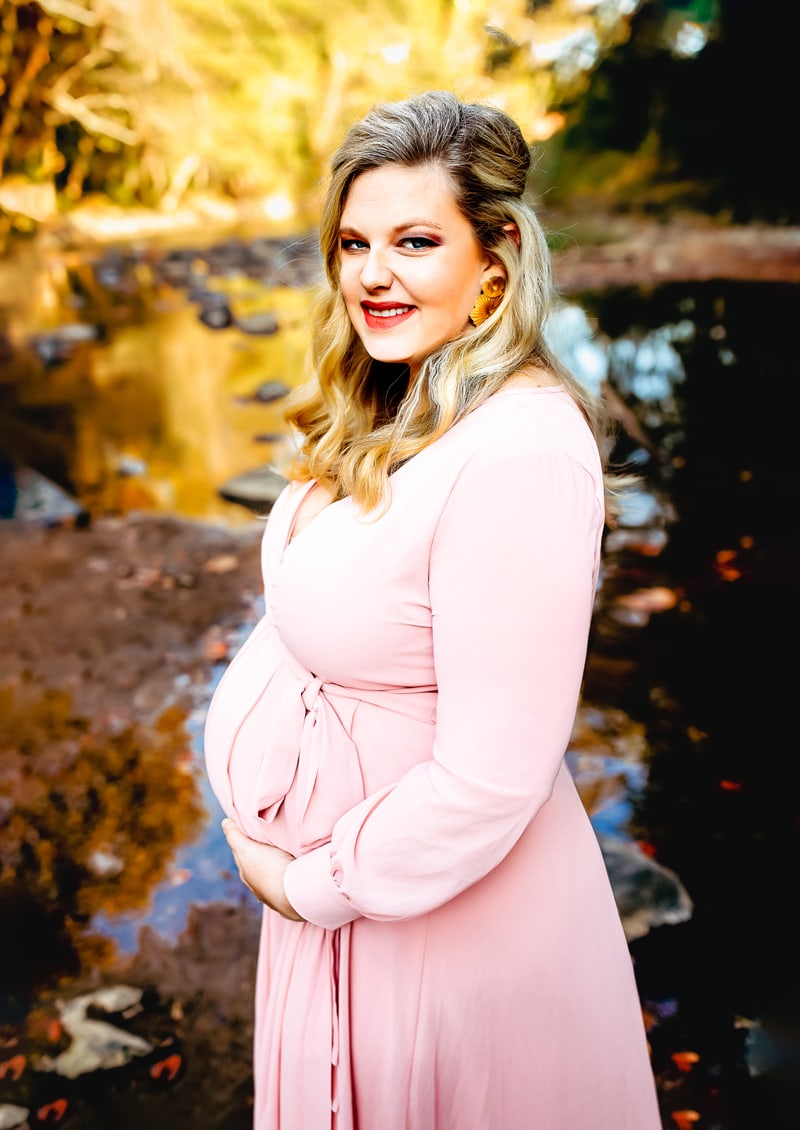Maternity photography session in Savage Mill, MD