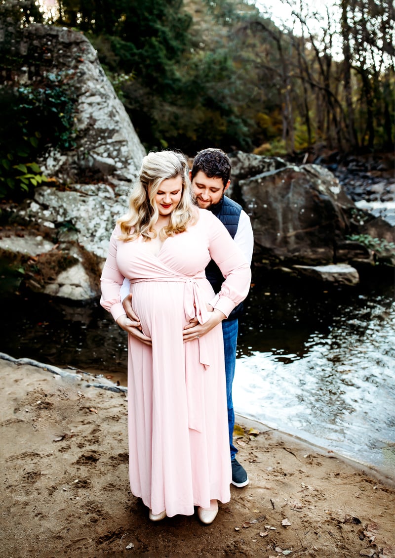 Maternity photography session in Savage Mill, MD